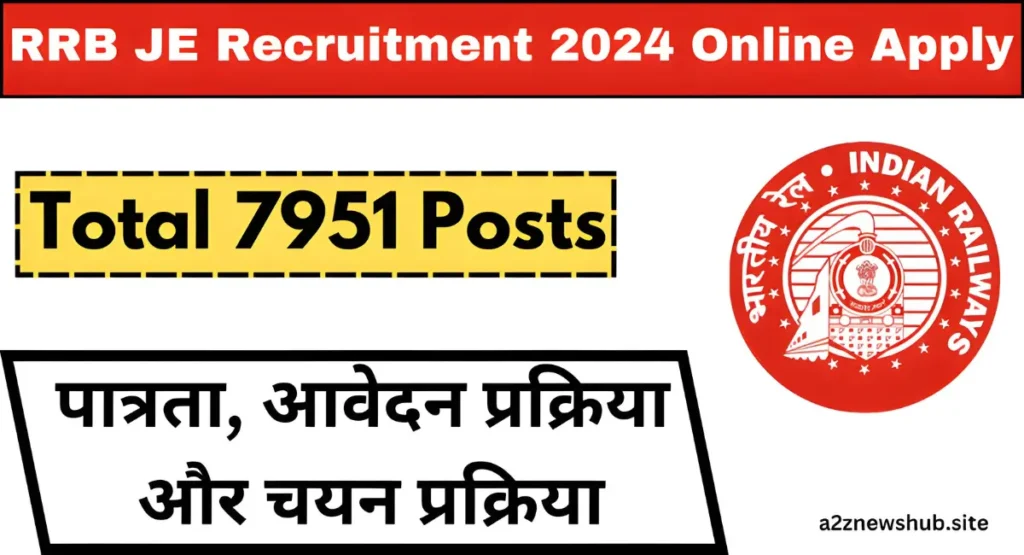 RRB JE Recruitment 2024 Online Apply