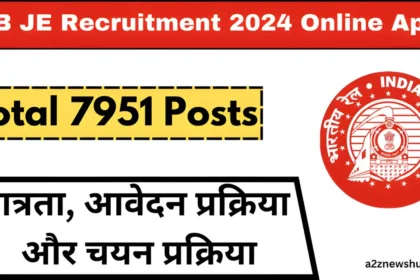 RRB JE Recruitment 2024 Online Apply